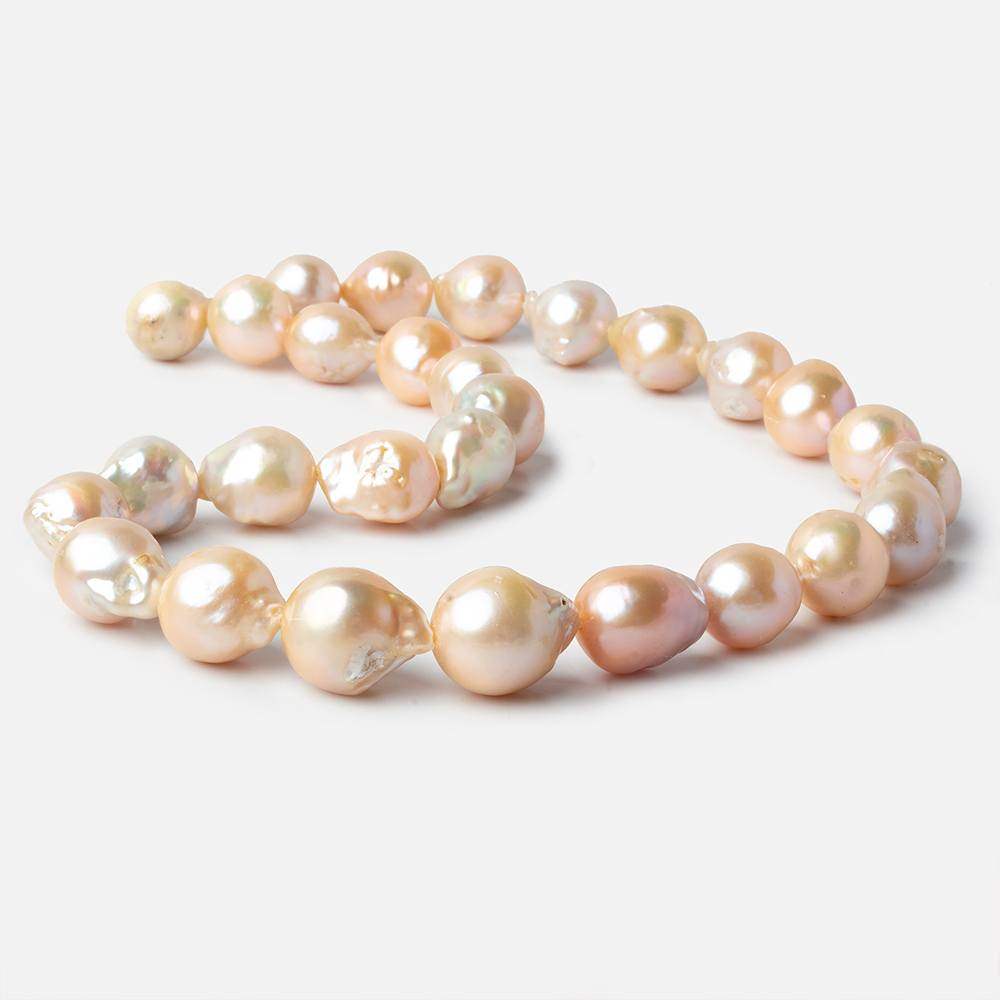 10-13mm Multi Color Ultra Baroque Freshwater Pearls 16 inch 28 pieces - Beadsofcambay.com