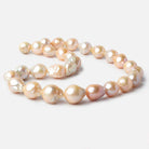 10-13mm Multi Color Ultra Baroque Freshwater Pearls 16 inch 28 pieces - Beadsofcambay.com