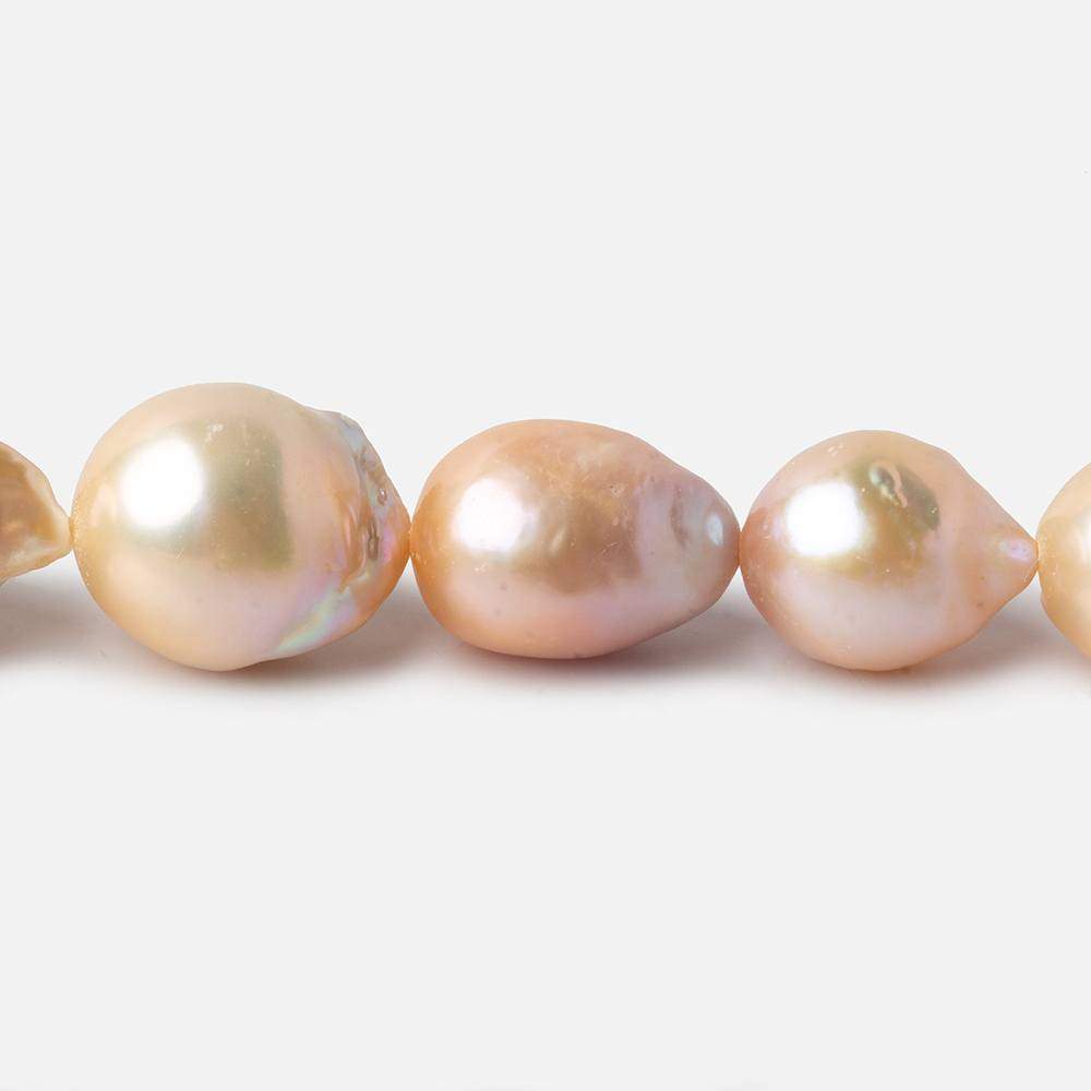 10-13mm Multi Color Ultra Baroque Freshwater Pearls 16 inch 28 pieces - Beadsofcambay.com