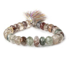 10-13mm Sagenetic Quartz Faceted Rondelle 8 inch 28 pieces - Beadsofcambay.com