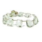 10 - 14mm Prasiolite Top Drilled Faceted Cushion Beads 8 inch 12 pieces - Beadsofcambay.com