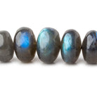 10-15mm Labradorite plain rondelle beads 17 inch 58 pieces AA - Beadsofcambay.com