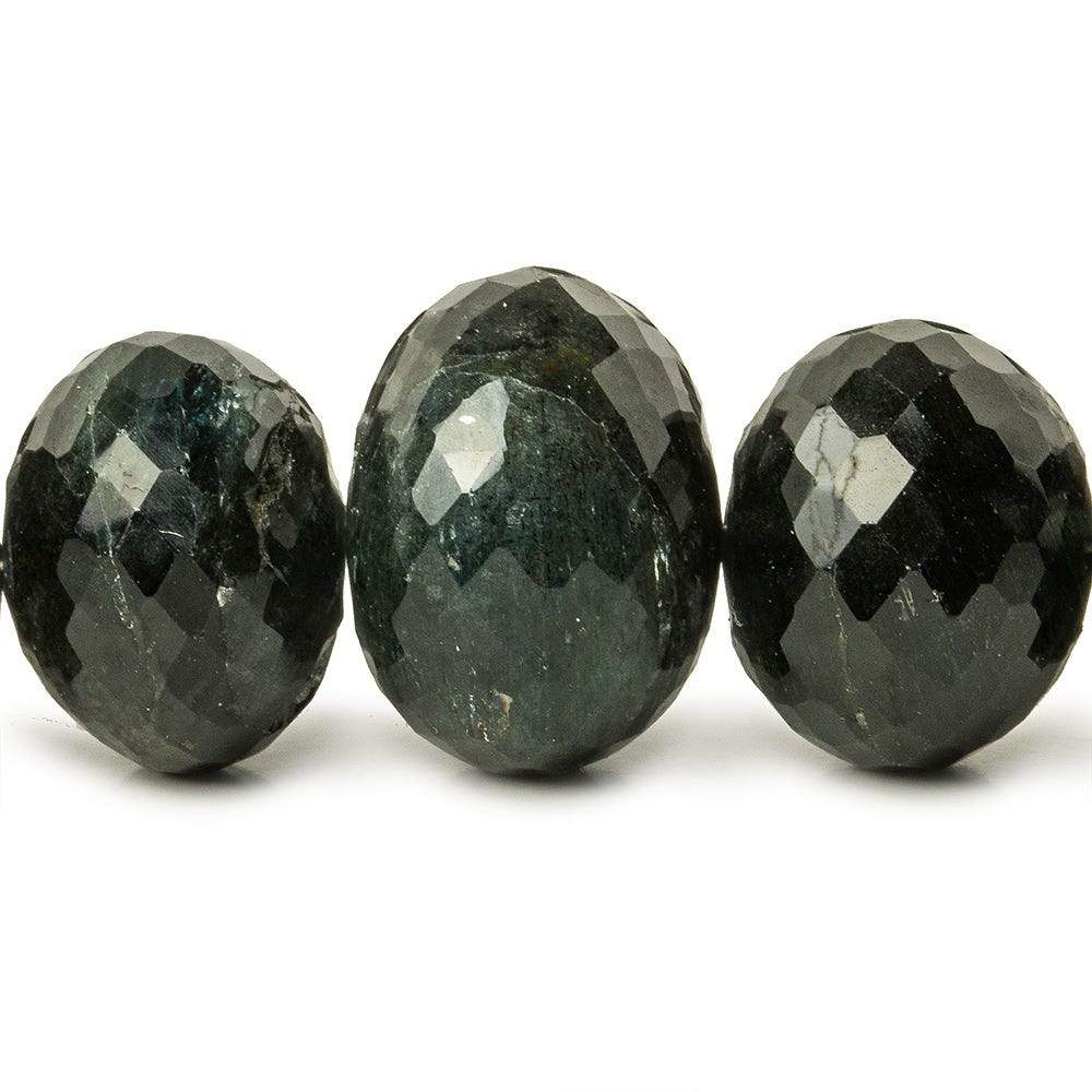 10-16mm Moss Aquamarine Faceted Rondelle Beads 16 inch 49 pieces - Beadsofcambay.com