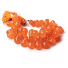 10-17mm Carnelian Faceted Tear Drop Beads 7 inch 60 pieces - Beadsofcambay.com