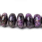 10-17mm Charoite Plain Rondelle Beads 18 inch 56 pieces - Beadsofcambay.com