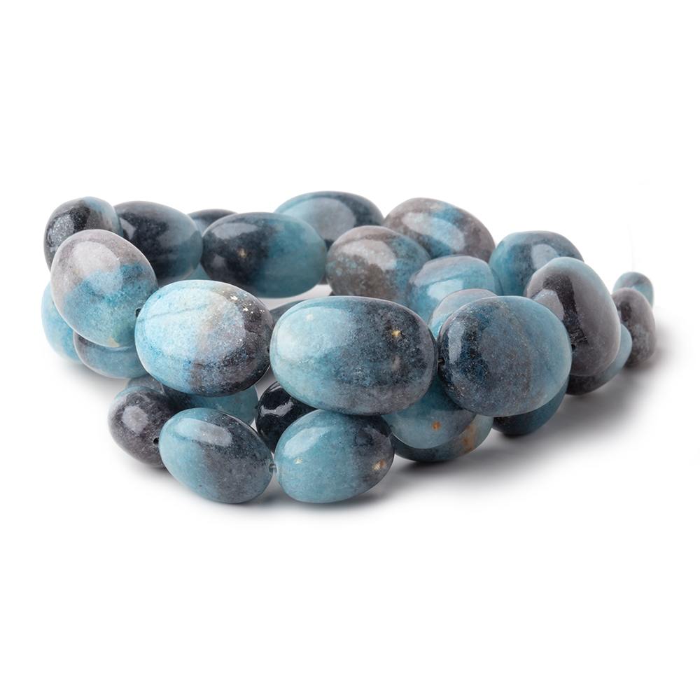 10-20mm Rare Paraiba Quartz Plain Nugget Beads 20 inch 34 pieces AAA - Beadsofcambay.com