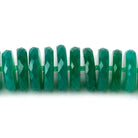 10.5-14.5mm Green Onyx faceted rondelle beads 16.5 inch 109 pieces A grade - Beadsofcambay.com