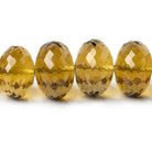 10.5-16mm Whiskey Quartz Faceted Rondelle Beads 16 inches 48 pcs AAA - Beadsofcambay.com