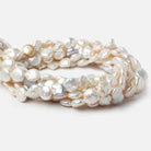 10.5mm Off White Coin Freshwater Pearls 16 inch 36 pcs - Beadsofcambay.com
