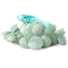 10mm-21mm Milky Aquamarine Faceted Heart Beads 8 inch 39 pieces - Beadsofcambay.com