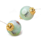 10mm 22kt Gold plated Copper Bali Round Bead Caps 8 inch 46 beads - Beadsofcambay.com