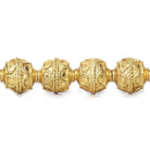 10mm 22kt Gold Plated Copper Bead Roval Simple Arch 8 inch 18 pieces - Beadsofcambay.com