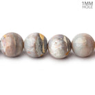 10mm Australian Opal Plain Round Beads 15 inch 40 pieces 1mm Large Hole - Beadsofcambay.com