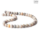 10mm Australian Opal Plain Round Beads 15 inch 40 pieces 1mm Large Hole - Beadsofcambay.com