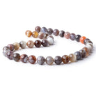 10mm Botswana Agate plain round beads 16 inch 39 pieces AAA - Beadsofcambay.com