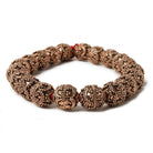 10mm Copper Bead Bead Roval Edwardian 8 inch 18 pcs - Beadsofcambay.com