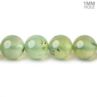 10mm Dendritic Prehnite plain round large hole beads 15.5 inch 41 pieces AA - Beadsofcambay.com