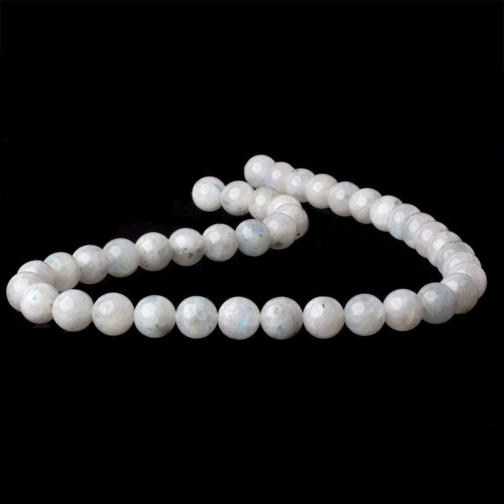 10mm Dendritic Rainbow Moonstone plain rounds 16 inch 40 beads A - Beadsofcambay.com