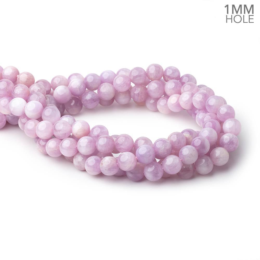 10mm Kunzite Plain Round Beads 16 inch 40 pieces 1mm hole - Beadsofcambay.com