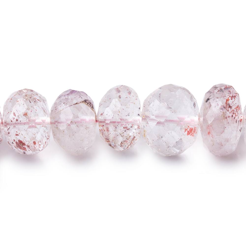 10mm Moss Amethyst Faceted Rondelle Beads 15 inch 55 pieces - Beadsofcambay.com