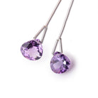 10mm Pink Amethyst Faceted Heart Focal Set of 2 Beads AAA - Beadsofcambay.com