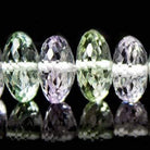 10mm Prasiolite Faceted Rondelles 16 inch 59 beads AA Grade - Beadsofcambay.com