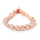 10mm Rose Gold plated Copper Spiral Beads 8 inch 21 pieces - Beadsofcambay.com