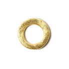 10mm Vermeil brushed Jump Ring Set of 10 pieces - Beadsofcambay.com