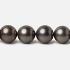 10x10-11x11mm Peacock Tahitian Round Saltwater Pearls 16 inch 38 pieces A - Beadsofcambay.com