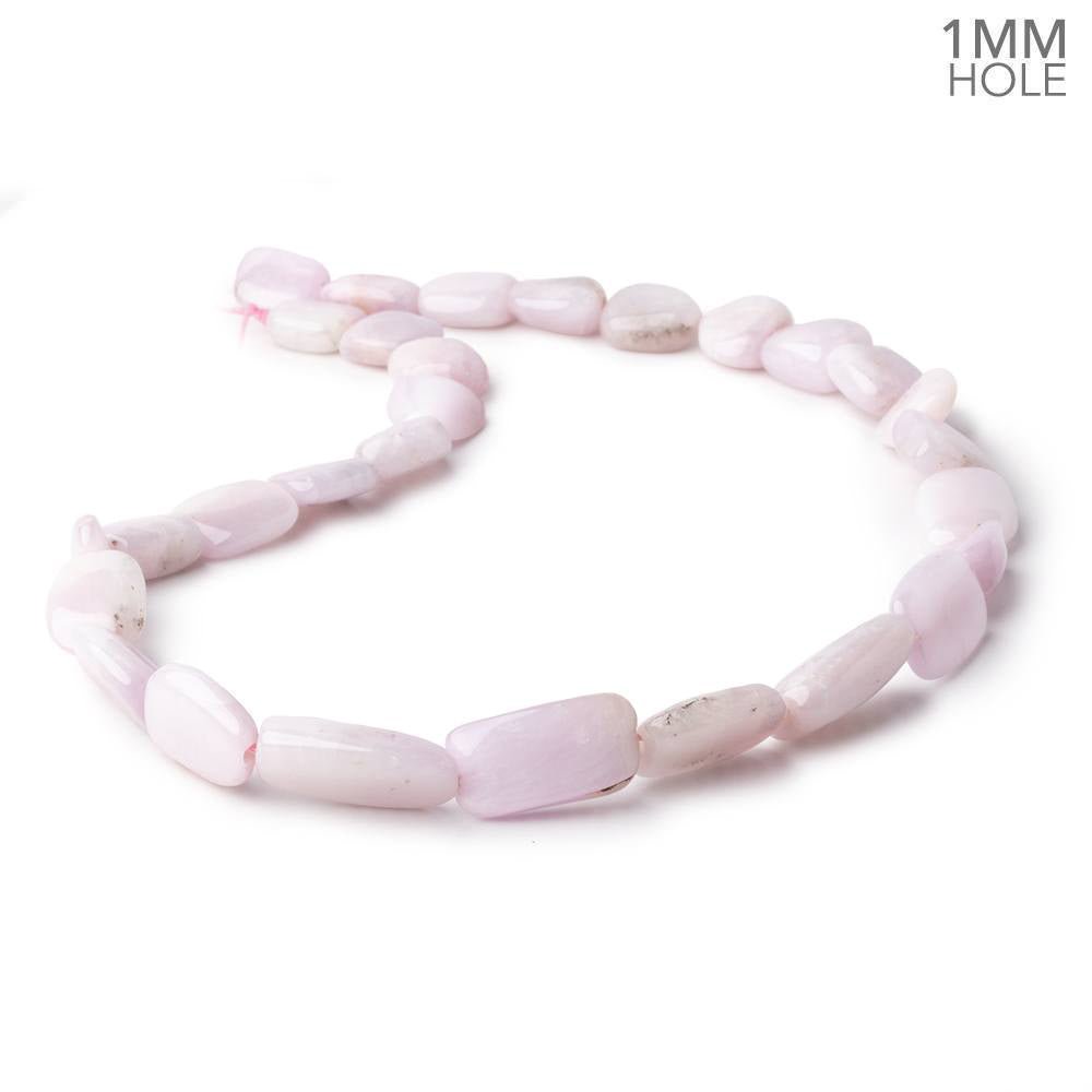 10x10-21x11mm Kunzite Straight Drilled Plain Nuggets 16 inch 26 Beads 1mm Hole - Beadsofcambay.com