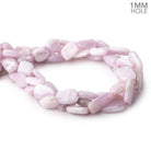 10x10-21x11mm Kunzite Straight Drilled Plain Nuggets 16 inch 26 Beads 1mm Hole - Beadsofcambay.com