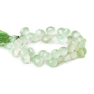 10x10mm Margarita Green Chalcedony Faceted Hearts 8 inch 45 Beads - Beadsofcambay.com