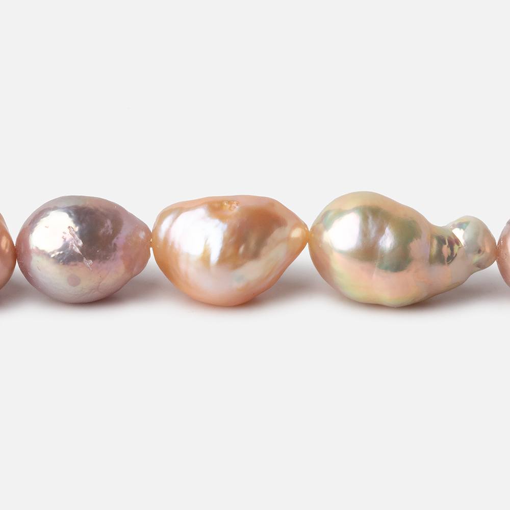 10x11-10x13mm Tri Color Baroque Freshwater Pearls 15.5 inch 30 pieces AA grade - Beadsofcambay.com
