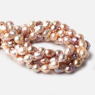 10x11-10x13mm Tri Color Baroque Freshwater Pearls 15.5 inch 30 pieces AA grade - Beadsofcambay.com