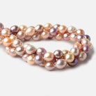 10x11-11x11mm Tri Color Baroque Freshwater Pearls 16 inch 33 pieces AAA grade - Beadsofcambay.com