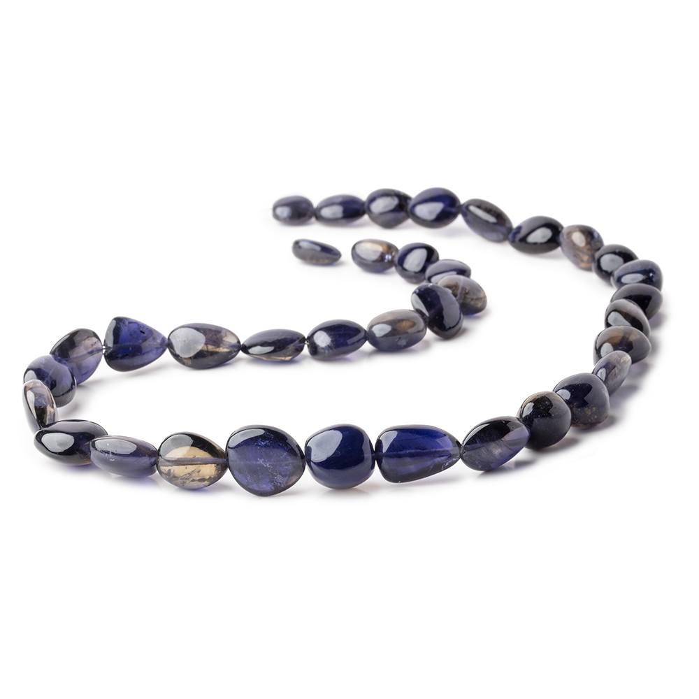 10x12-15x23mm Iolite plain nugget beads 20 inch 35 beads AAA+ - Beadsofcambay.com