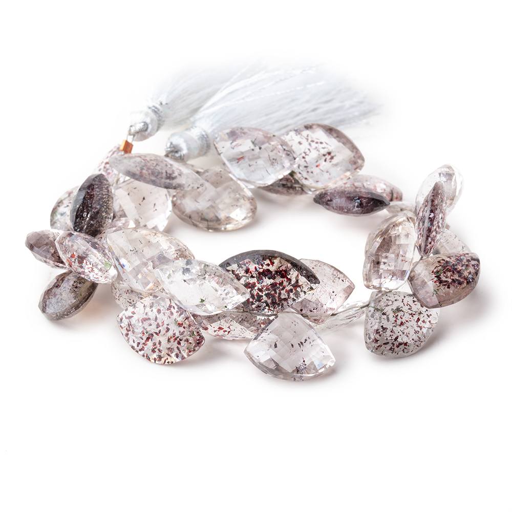 10x15-11x16mm Lepidocrocite Faceted Fan Beads 7 inch 34 pieces AAA - Beadsofcambay.com