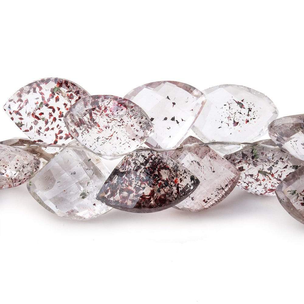 10x15-11x16mm Lepidocrocite Faceted Fan Beads 7 inch 34 pieces AAA - Beadsofcambay.com