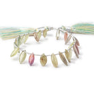 10x4-14x6mm Multi Color Sapphire Faceted Marquise Beads 7 inch 22 pieces - Beadsofcambay.com