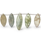 10x5-21x7mm Green Sapphire Faceted Marquise Beads 5.5 inch 16 pieces - Beadsofcambay.com