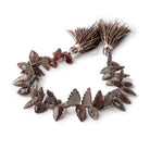 10x6-12x7mm Cat's Eye Scapolite Faceted Leaf Beads 8 inch 55 pieces - Beadsofcambay.com