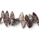 10x6-12x7mm Cat's Eye Scapolite Faceted Leaf Beads 8 inch 55 pieces - Beadsofcambay.com