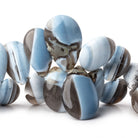 10x6-24x16mm Banded Owyhee Opal Plain Pear Beads 6.5 inch 34 pieces AA - Beadsofcambay.com