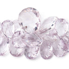 10x6-28x23mm Pink Amethyst faceted pear beads 7 inch 38 pieces AAA - Beadsofcambay.com