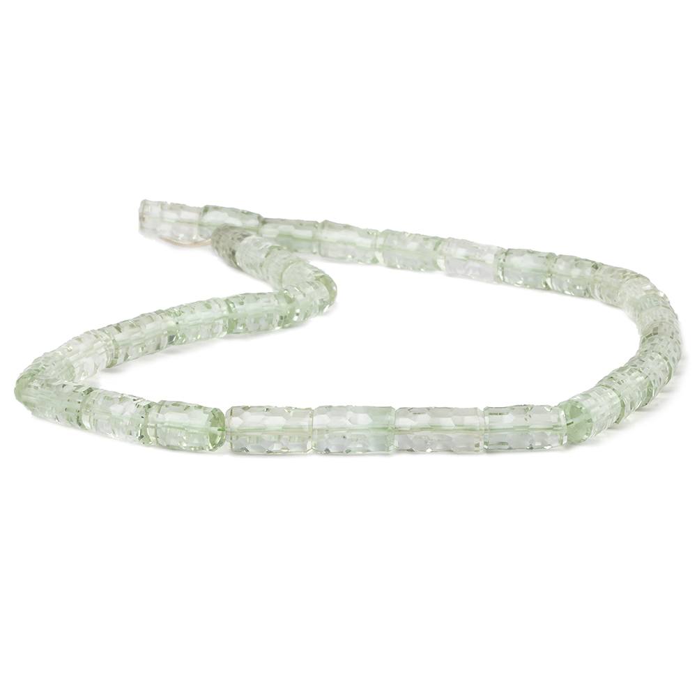 10x6.5-14x6.5mm Prasiolite concave faceted tubes 16 inch 35 beads AAA - Beadsofcambay.com