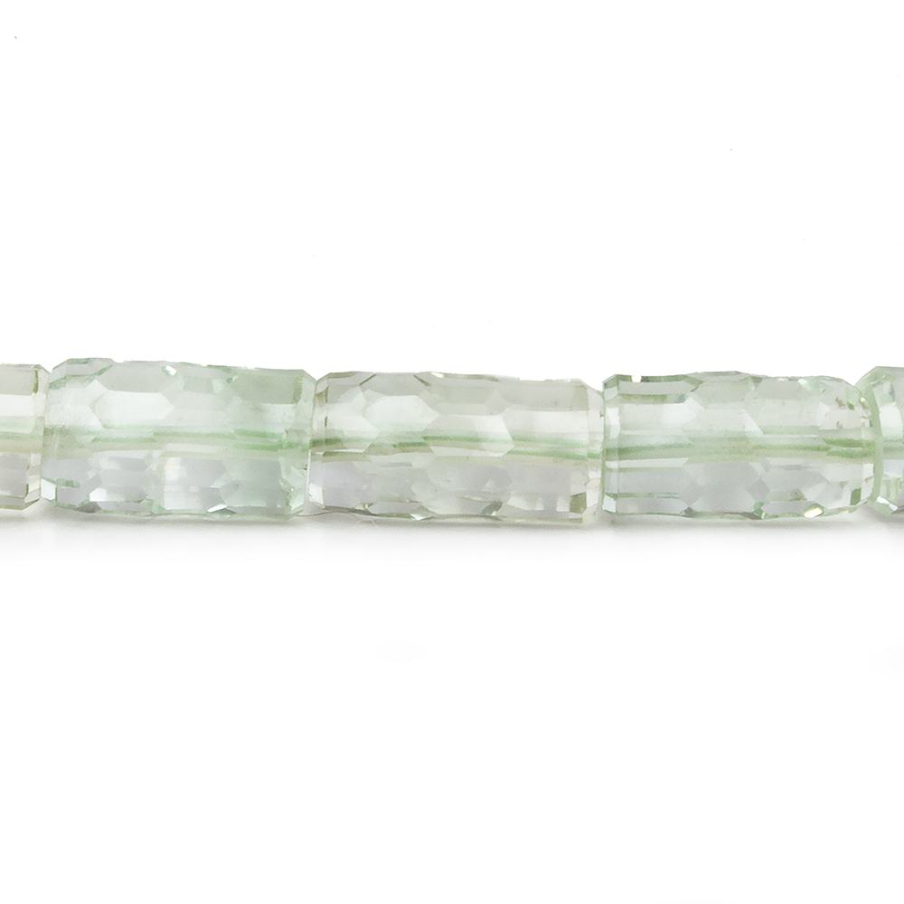 10x6.5-14x6.5mm Prasiolite concave faceted tubes 16 inch 35 beads AAA - Beadsofcambay.com