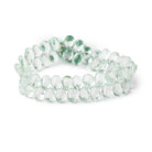 10x6.5mm Prasiolite faceted pear beads 7.75 inch 56 pieces - Beadsofcambay.com