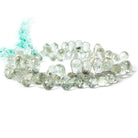 10x6mm-14x7mm Prasiolite Beads Tear Drop Briolette 85 pieces - Beadsofcambay.com