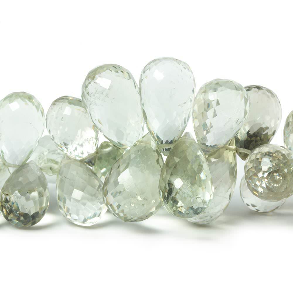 10x6mm-17x10mm Beads Tear Drop Briolette 75 pieces - Beadsofcambay.com