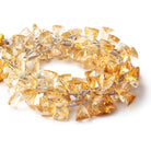 10x7-11x8mm Citrine Faceted Triangle Point Beads 8 inch 20 pieces - Beadsofcambay.com